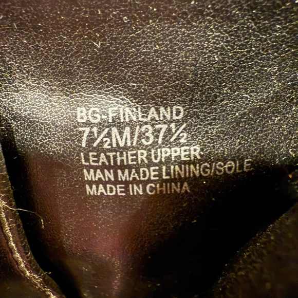 BCBGeneration Black Leather Wedge Booties Size 7.5 - Picture 9 of 9